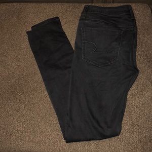 American Eagle Jeggings sz 8 long black